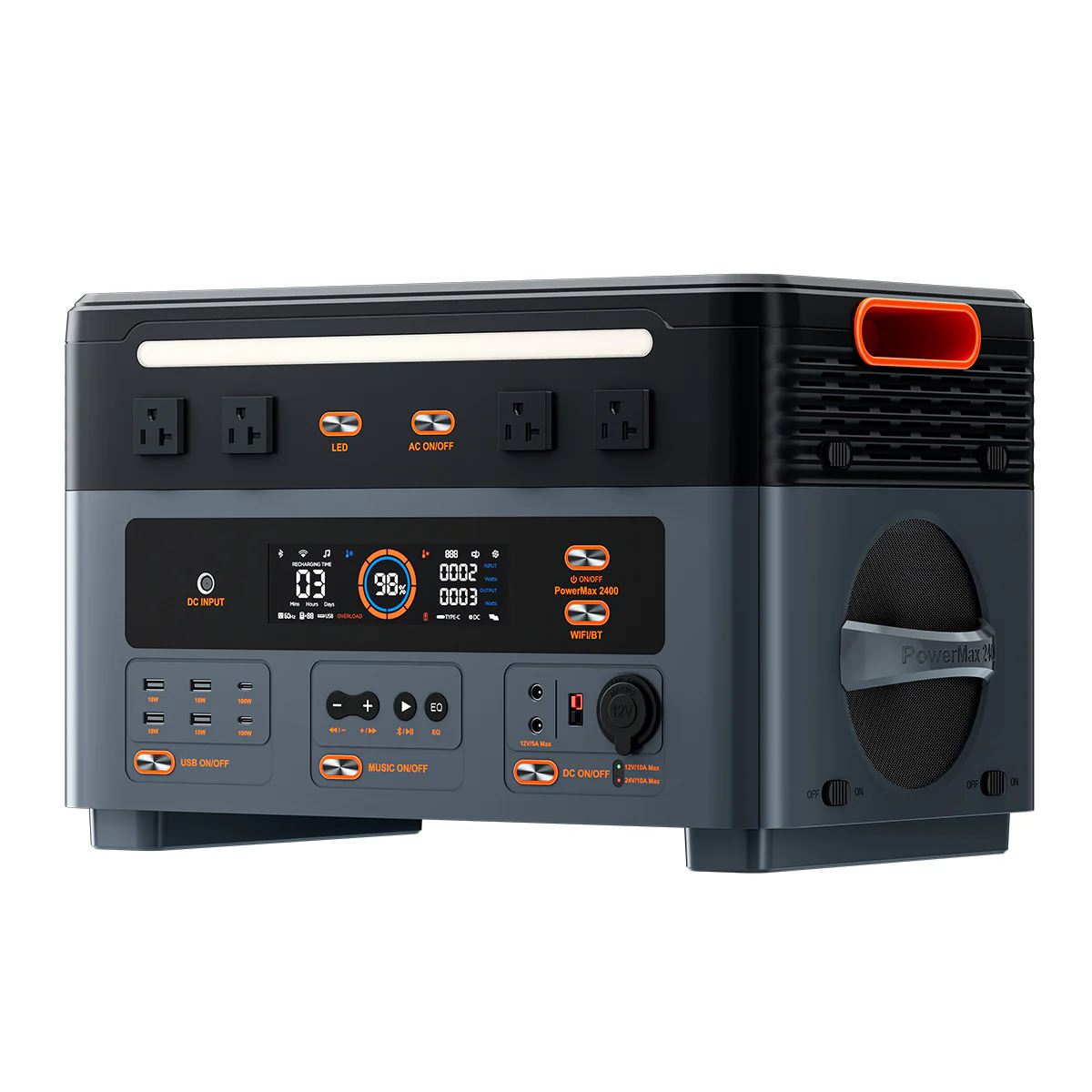 Blackview Oscal PowerMax 2400 Kabelloses stapelbares, abnehmbares, modulares, tragbares Kraftwerk  - Image 3