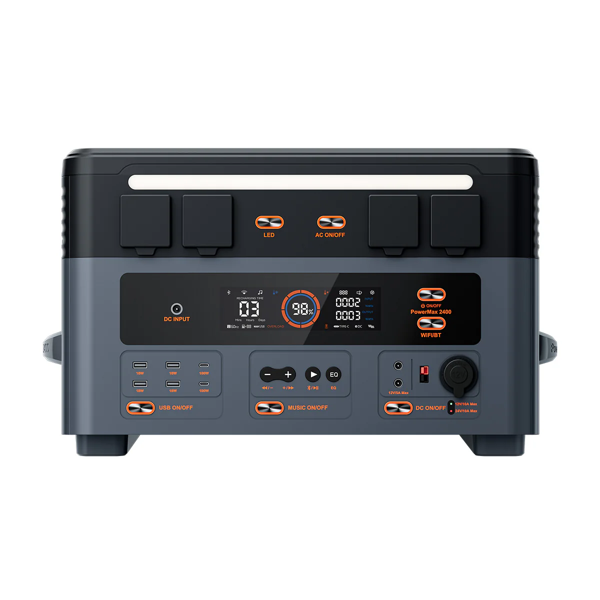 Blackview Oscal PowerMax 2400 Kabelloses stapelbares, abnehmbares, modulares, tragbares Kraftwerk  - Image 4