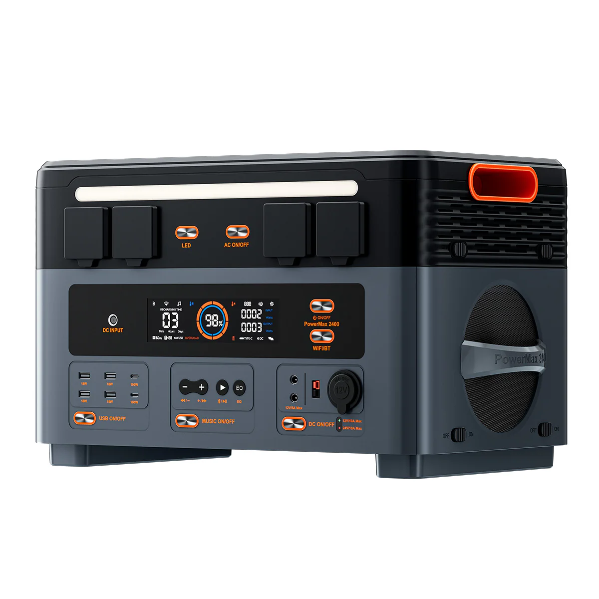 Blackview Oscal PowerMax 2400 Kabelloses stapelbares, abnehmbares, modulares, tragbares Kraftwerk  - Image 6