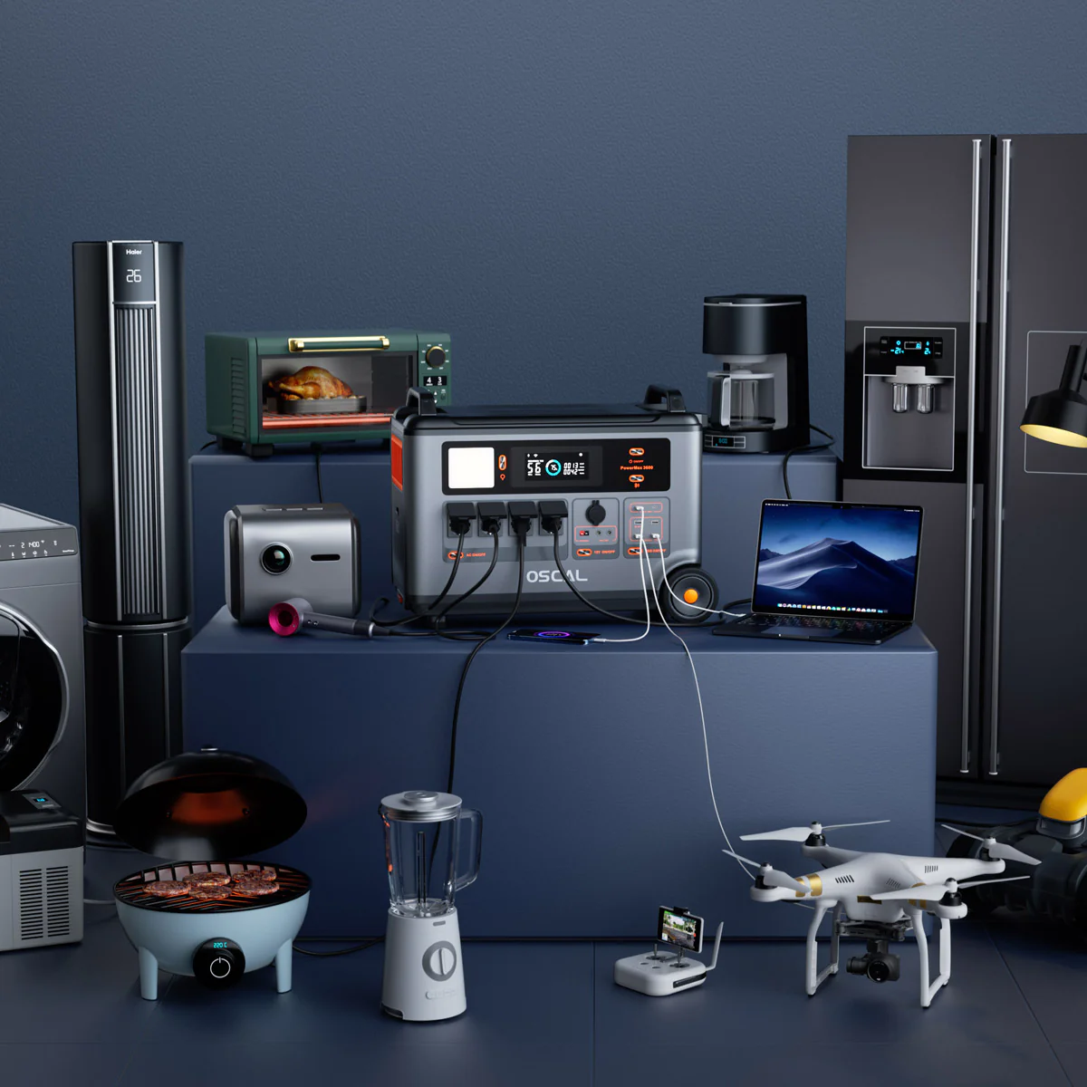 Robustes Blackview Oscal PowerMax 3600-Kraftwerk für die Sicherung zu Hause und im Freien - Image 3