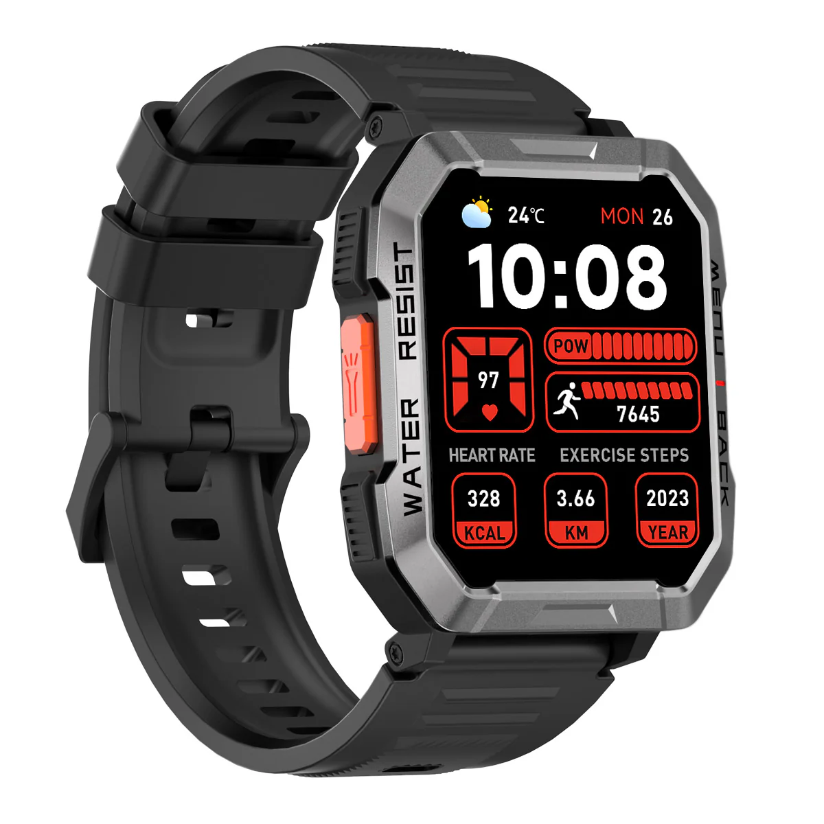 Blackview W60 2,01 Zoll 900 mAh LED-Taschenlampe Campass Outdoor-Smartwatch  - Image 3