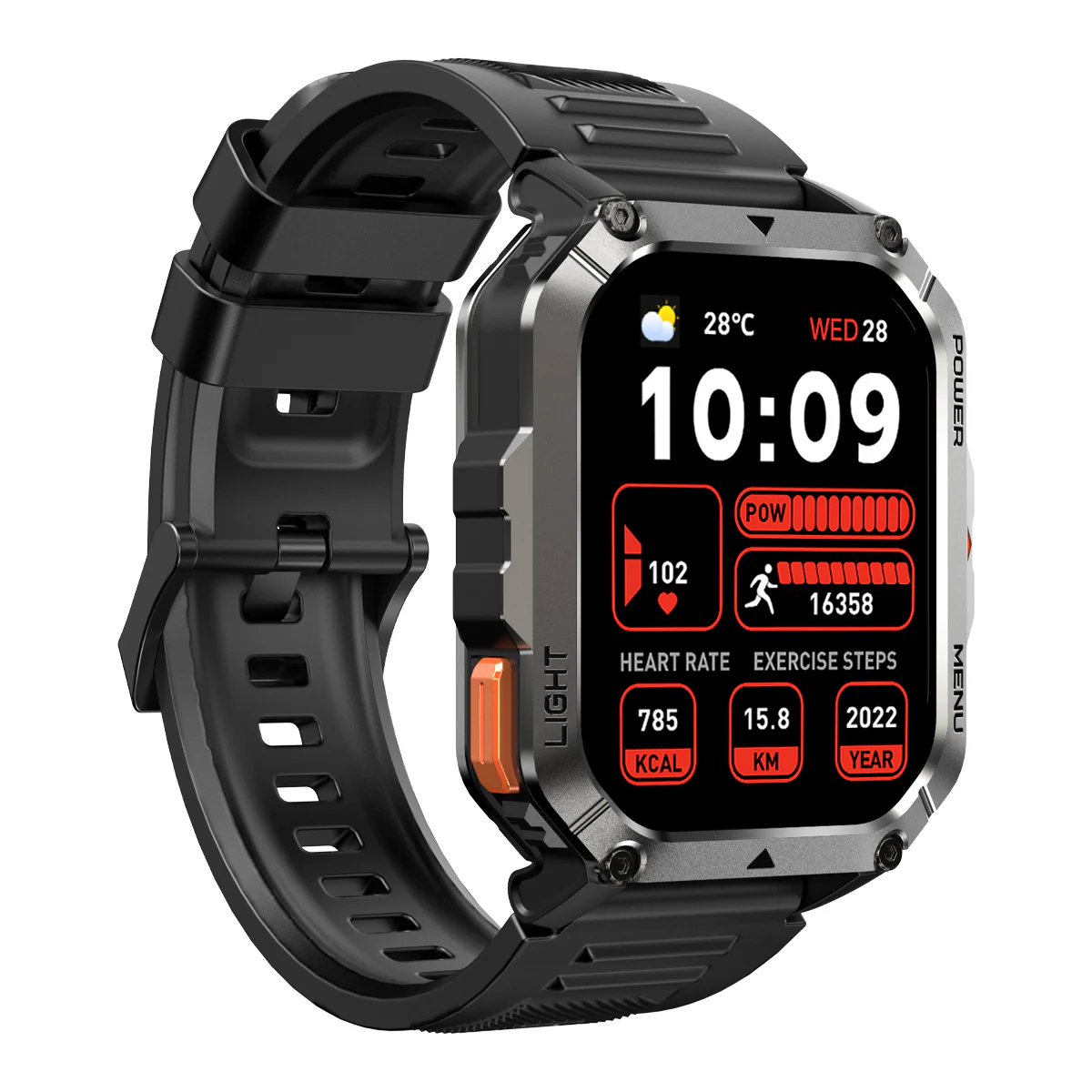 Blackview W70 Pro 2,01-Zoll 900mAh Eingebaute LED-Taschenlampe Outdoor-Sport-Smartwatch - Image 3
