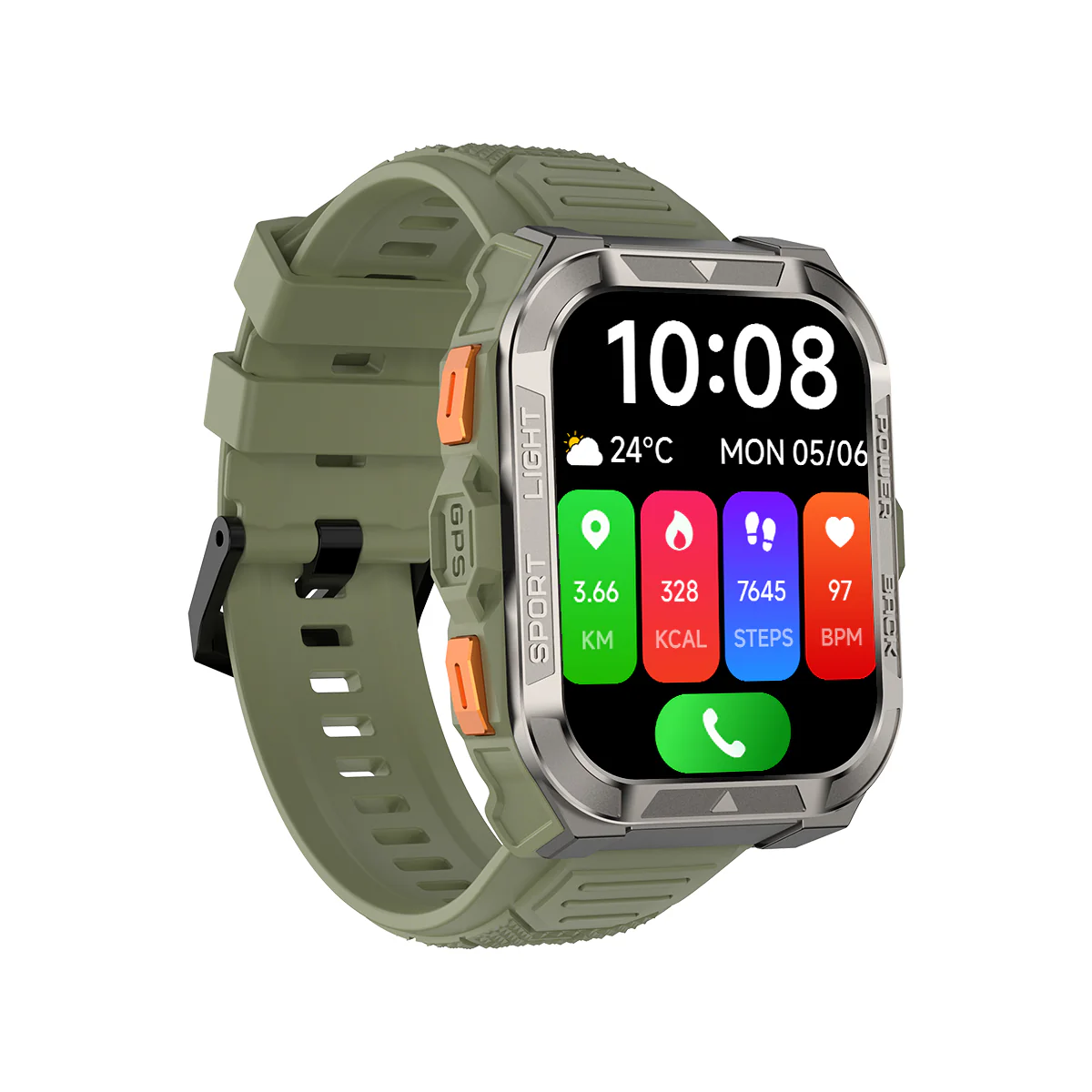 Blackview W80 Pro GPS 1,91-Zoll 900mAh Eingebaute LED-Taschenlampe Outdoor-Sport-Smartwatch - Image 13