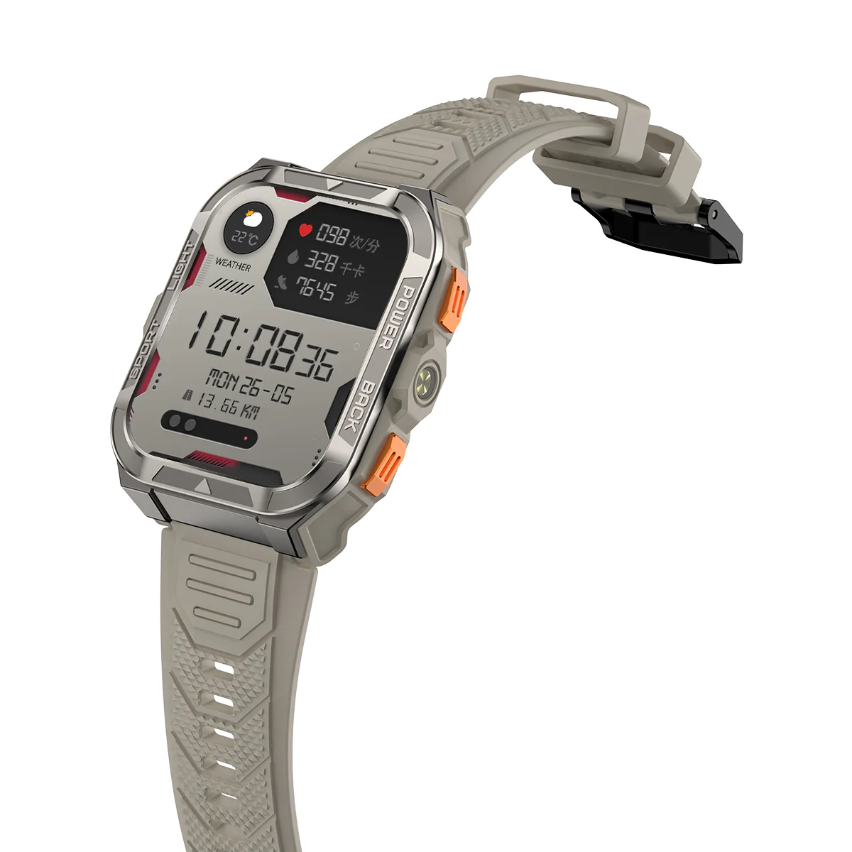 Blackview W80 Pro GPS 1,91-Zoll 900mAh Eingebaute LED-Taschenlampe Outdoor-Sport-Smartwatch - Image 19