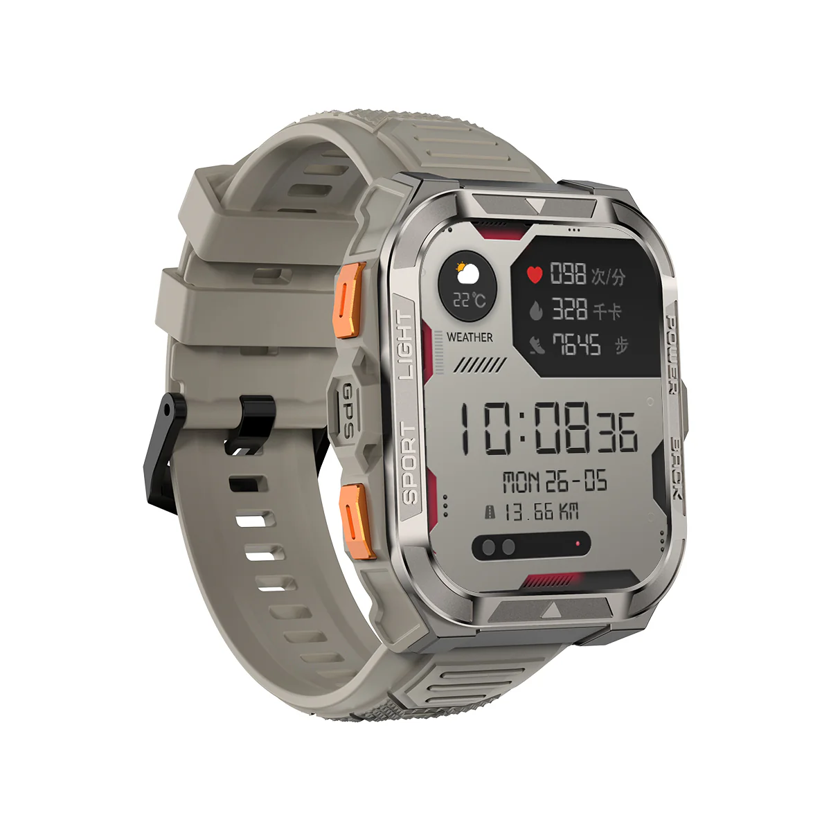 Blackview W80 Pro GPS 1,91-Zoll 900mAh Eingebaute LED-Taschenlampe Outdoor-Sport-Smartwatch - Image 21