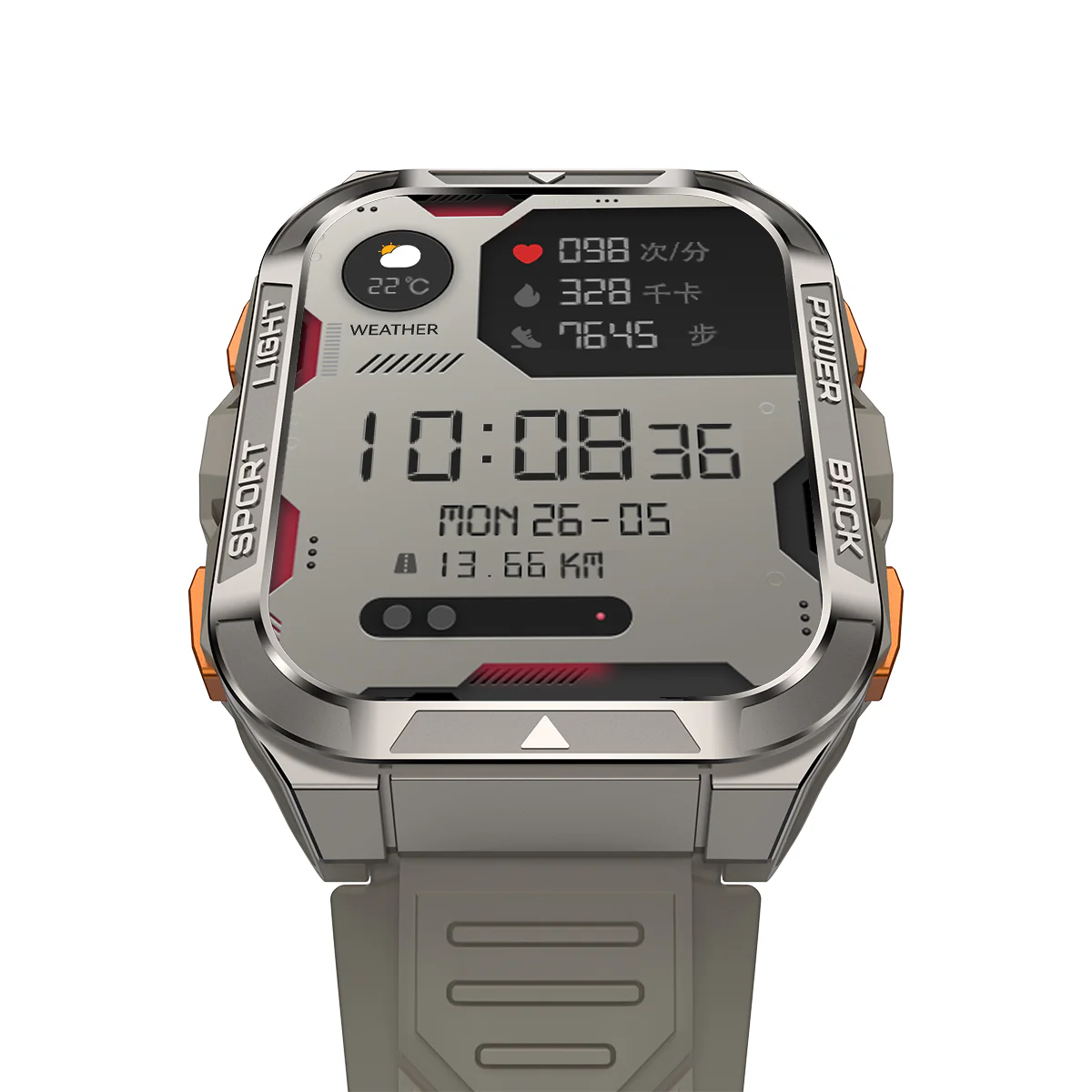 Blackview W80 Pro GPS 1,91-Zoll 900mAh Eingebaute LED-Taschenlampe Outdoor-Sport-Smartwatch - Image 22